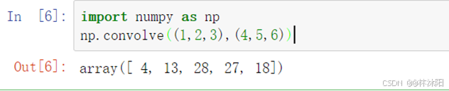 一维数组卷积运算