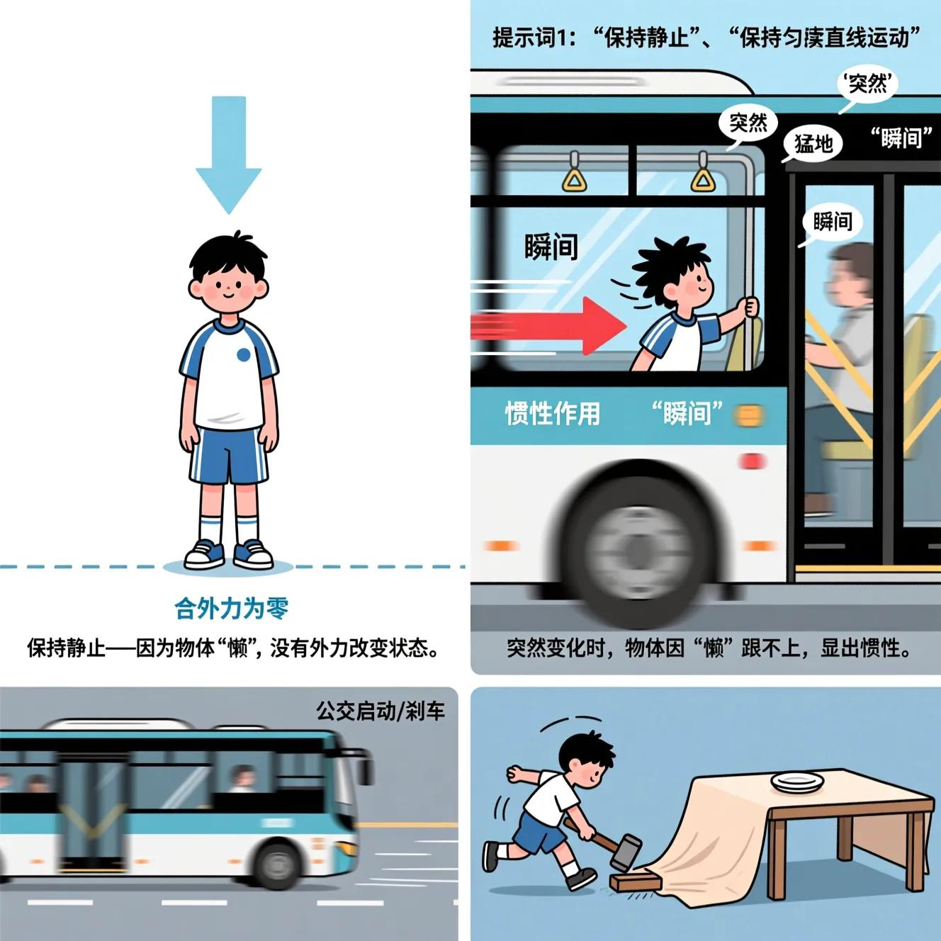 牛顿第一定律生活应用_牛顿第一定律_惯性识别技巧