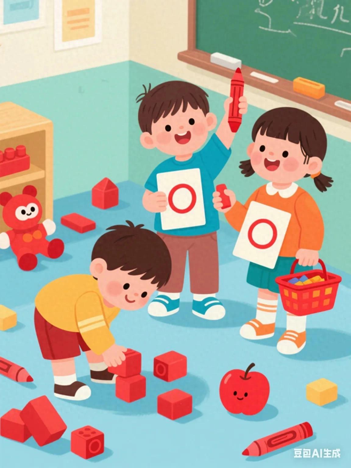 拒绝枯燥！小班认识红色，靠这3个游戏搞定