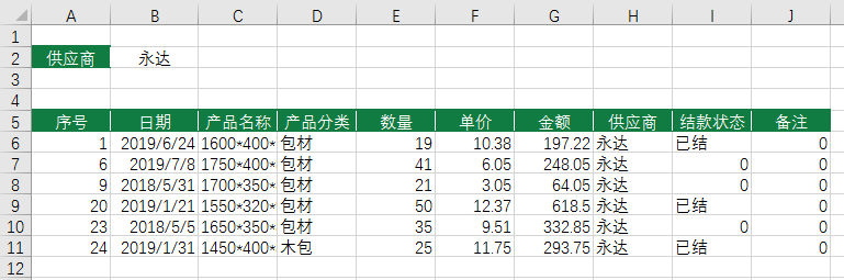 供应商对账表格_表格供应商对账怎么做_表格供应商对账模板