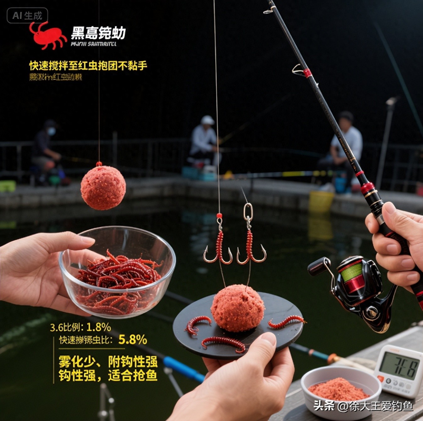 红虫总闹小鱼或空竿？不同场合这么用，鲫鱼鲤鱼连竿上，新手也会