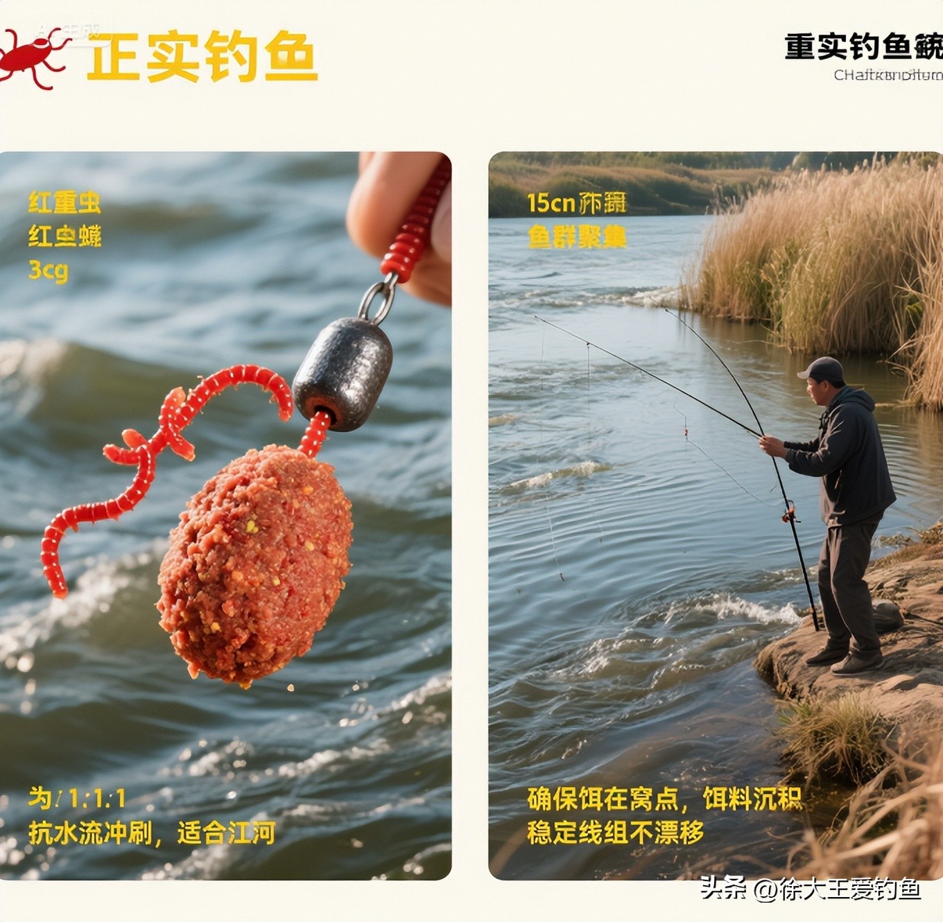 野河钓鲫鱼红虫技巧_黑坑钓鲤鱼红虫用法_鱼钩挂红虫调漂