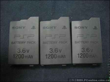 索尼PSP真假电池辨别