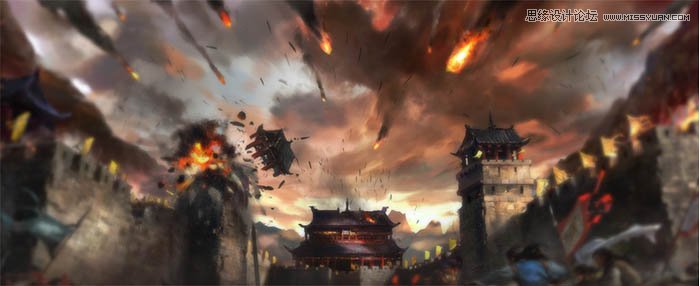 Photoshop制作时尚大气的游戏专题页模板