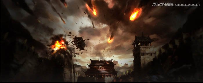 Photoshop制作时尚大气的游戏专题页模板